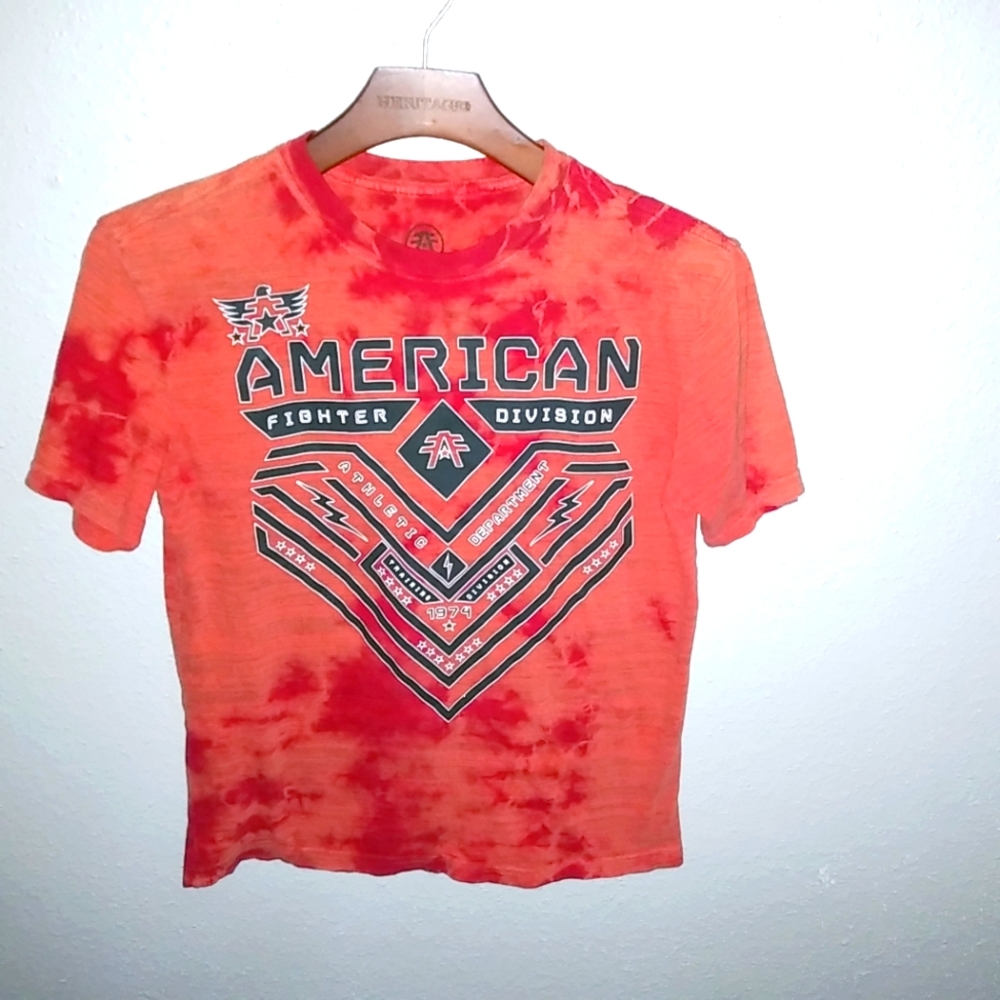 Buckle+ American Fighter Boys M Orange Combat Shirt Kids